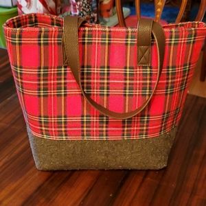 Plaid Tote